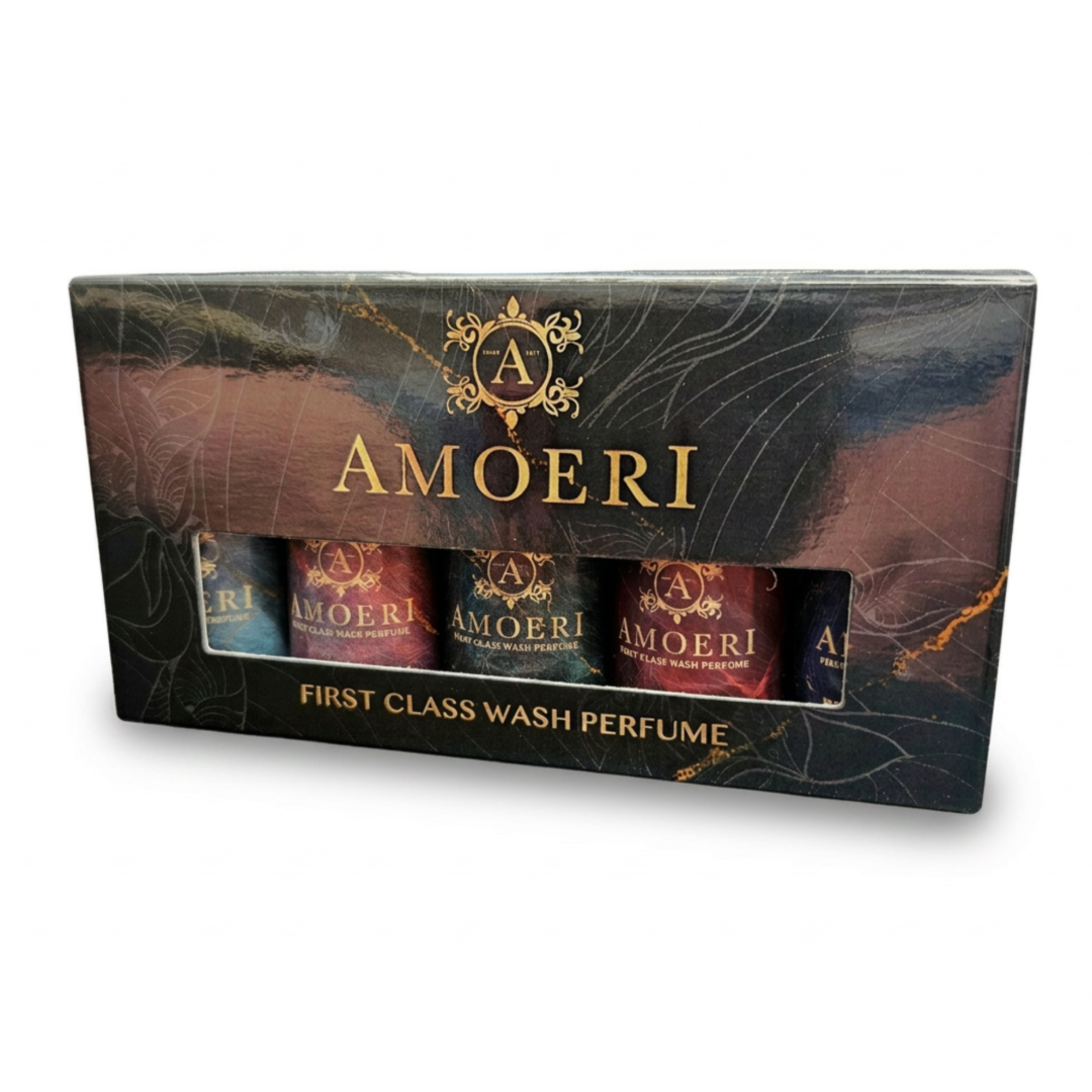 AMOERI Parfum de Lessive Coffret Découverte DEUX - 5x10ml