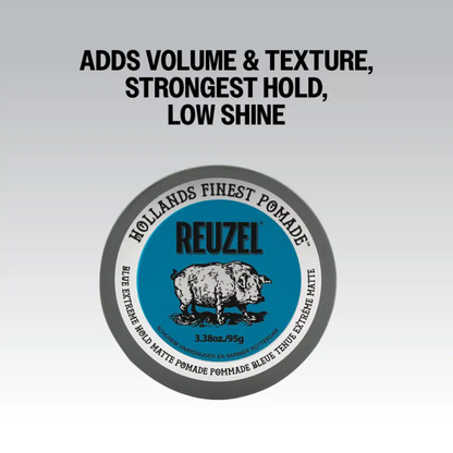 Pommade Mat Reuzel Blue Fixation Extrême 95 g