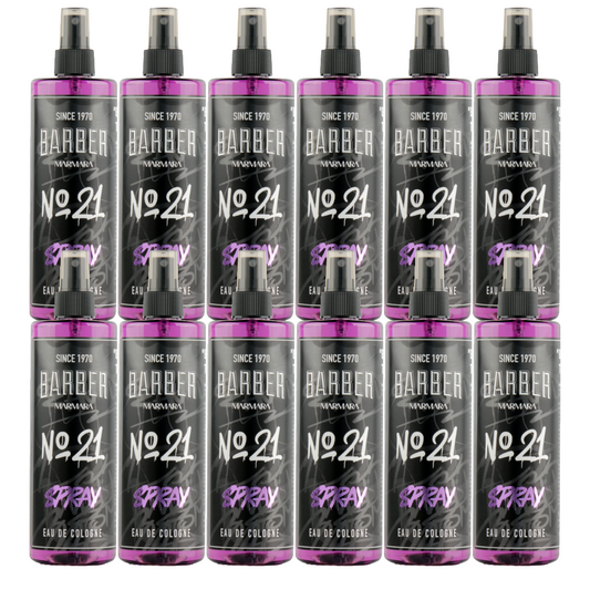 MARMARA BARBER GRAFFITI Series Spray Cologne 400ml No. 21 - 12 Pièces