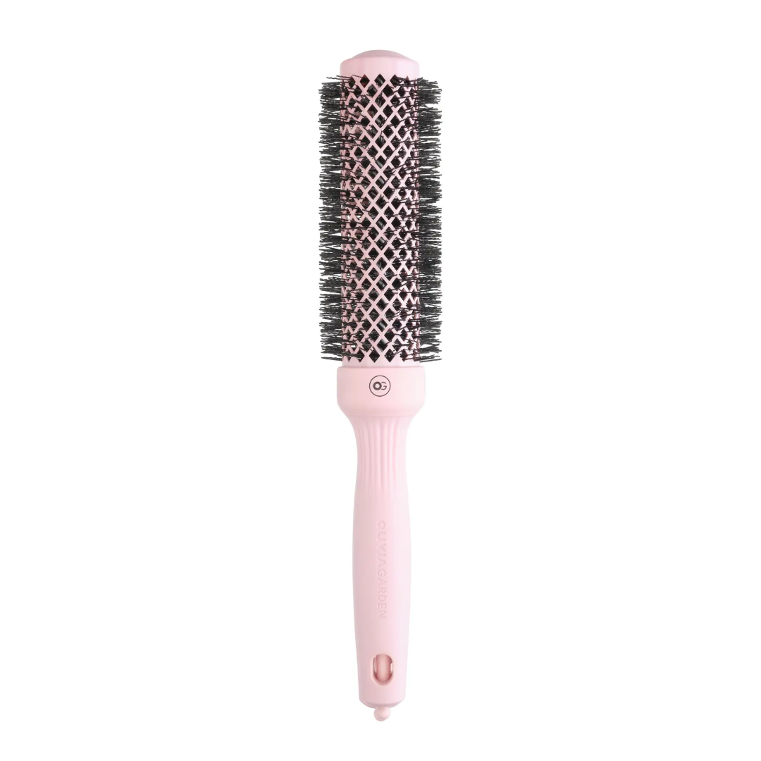 Olivia Garden Expert Blowout Speed Hair Dryer Brush - Pastel Pink 35mm