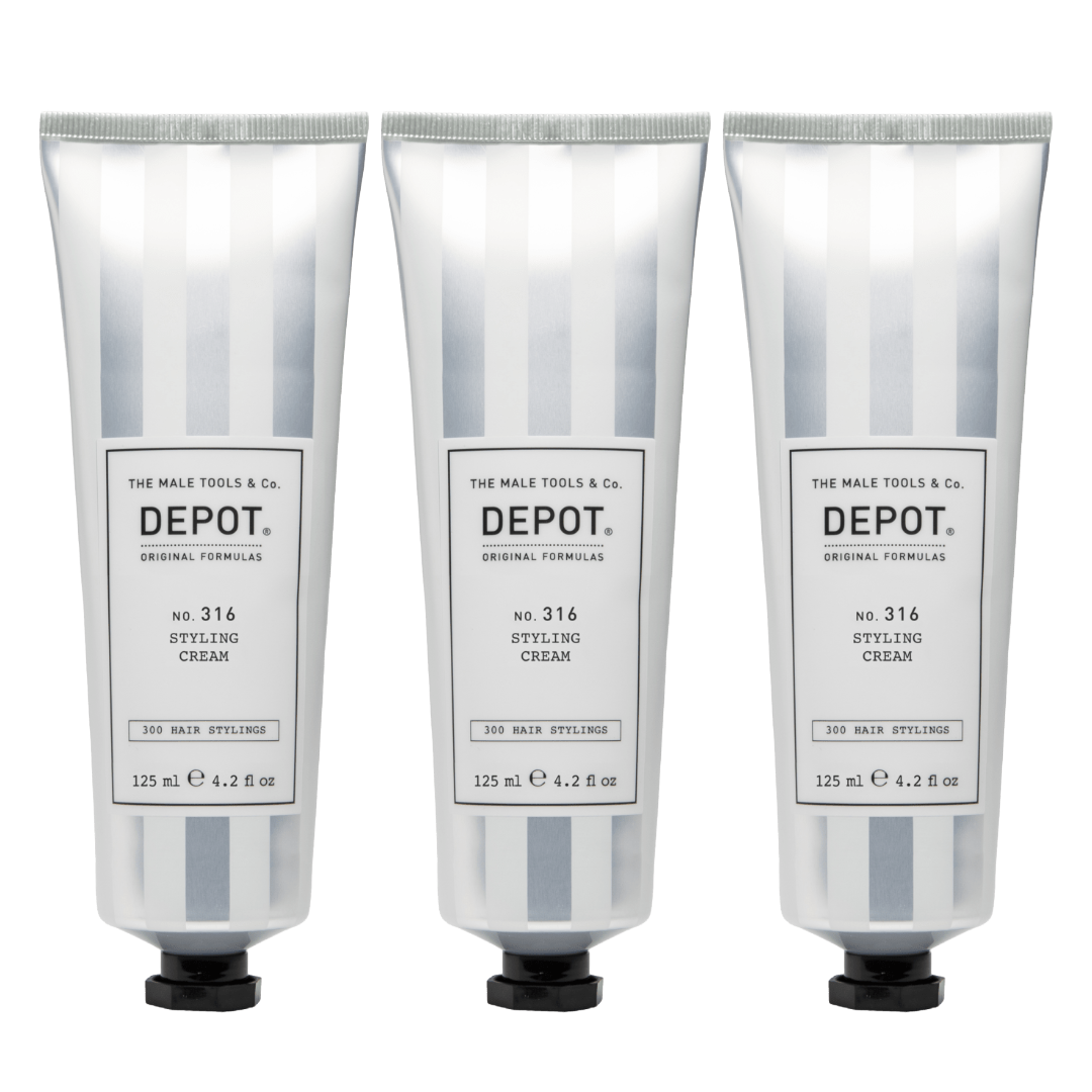 DEPOT NO.316 Styling Cream 125ml - 3 STÜCK