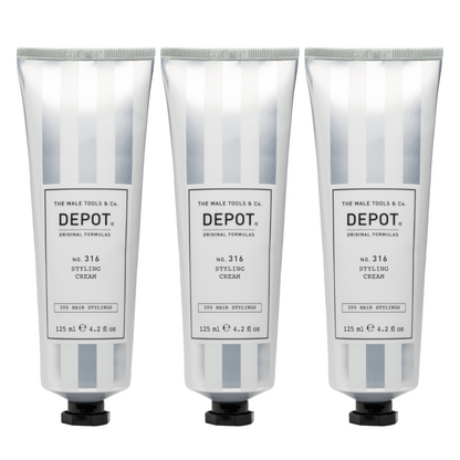 DEPOT NO.316 Styling Cream 125ml - 3 STÜCK