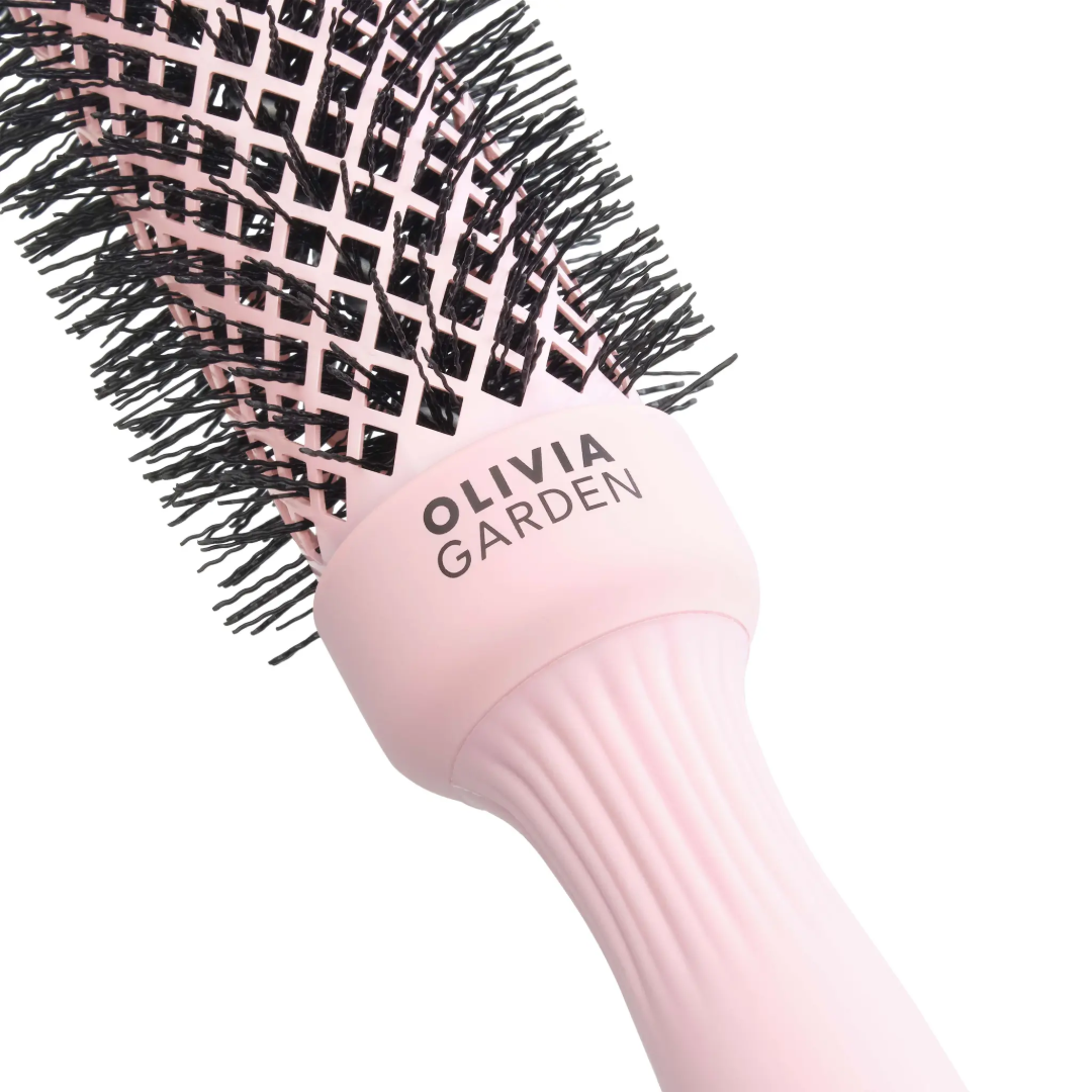 Olivia Garden Expert Blowout Speed Hair Dryer Brush - Pastel Pink 35mm