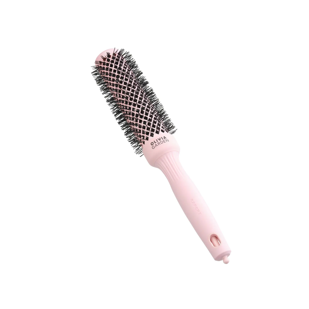 Olivia Garden Expert Blowout Speed Hair Dryer Brush - Pastel Pink 35mm