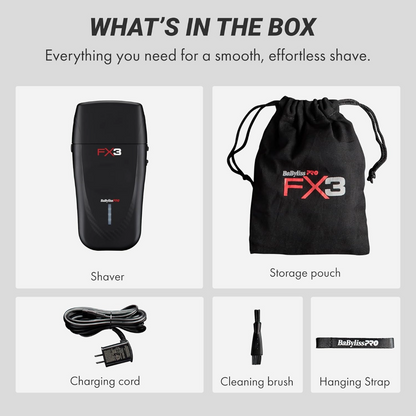 Babyliss Pro FX3 Rasoir à Feuilles Noir