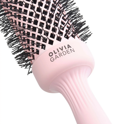 Olivia Garden Expert Blowout Speed Hair Dryer Brush - Pastel Pink 45mm