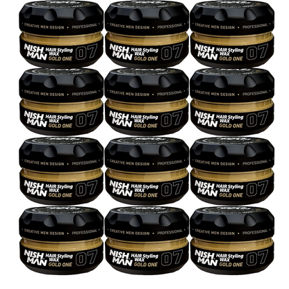 Nish Man Wax Gold One 07 - 150ML - 12 Stk