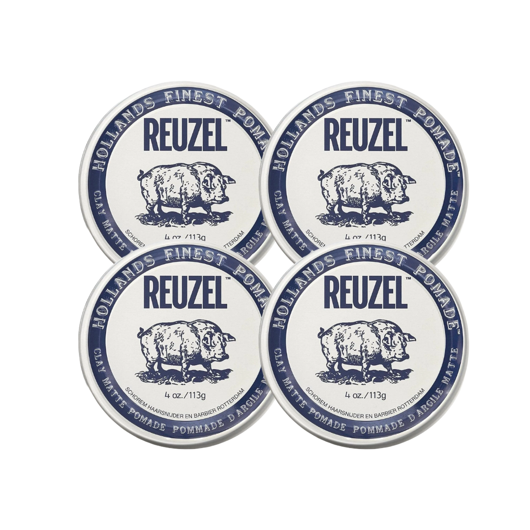 Reuzel Clay Matte Pomade 113 g - 4 PIÈCES
