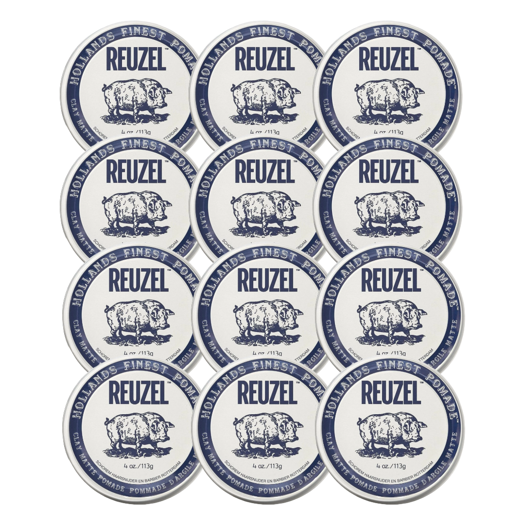 Reuzel Clay Matte Pomade 113g - 12 PIÈCES