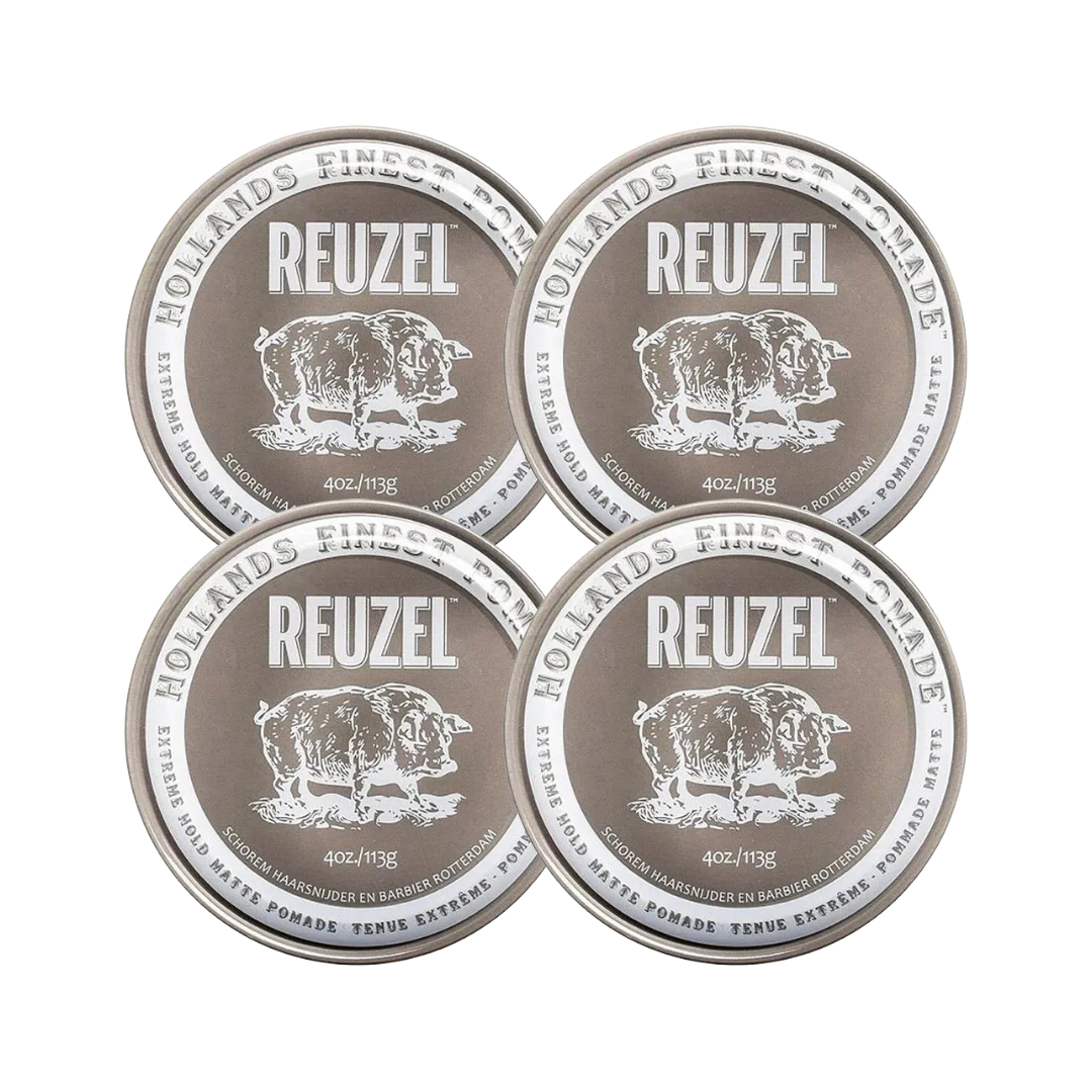 Reuzel Extreme Hold Matte Pomade 113g - 4 PIÈCES