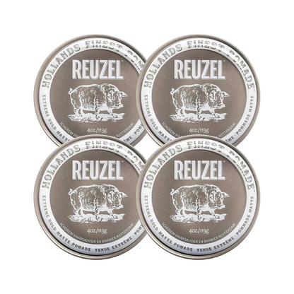Reuzel Extreme Hold Matte Pomade 113g - 4 PIÈCES