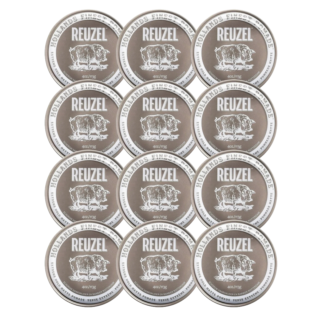 Reuzel Extreme Hold Matte Pomade 113g - 12 PIÈCES
