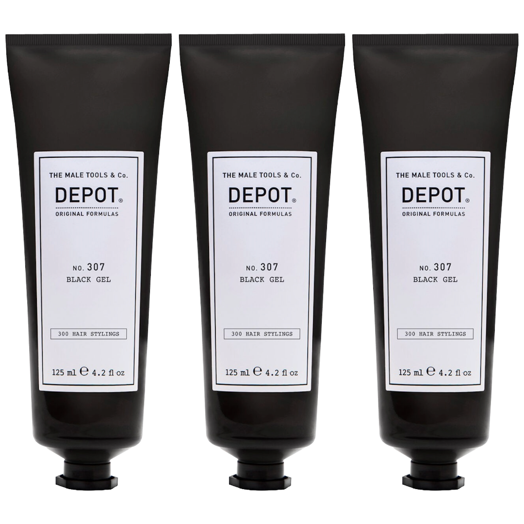 DEPOT No. 307 Black Gel 125ml - 3 STÜCK