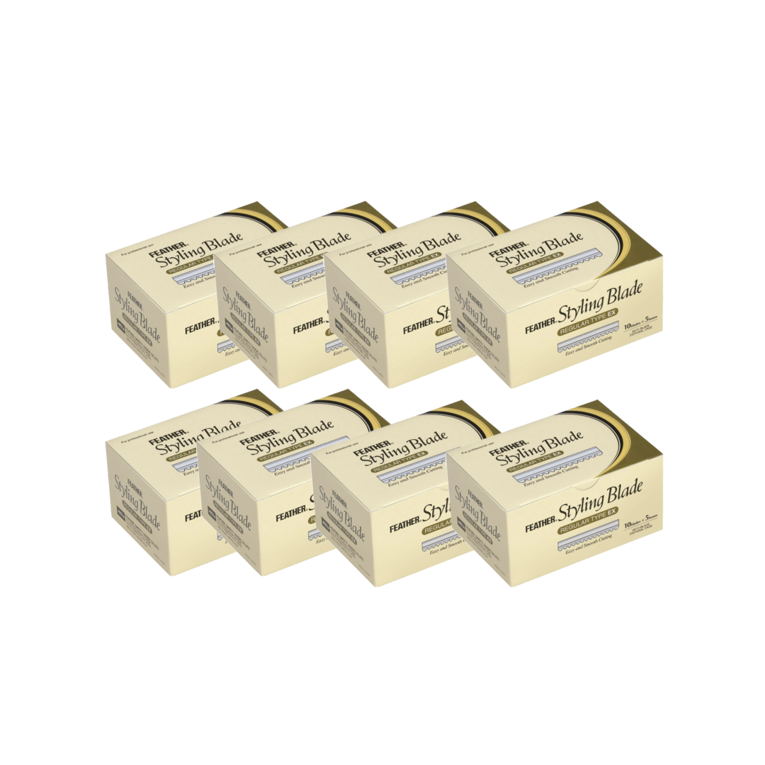Feather Styling Blades Lames de rechange 50 pièces - Par 8 pièces