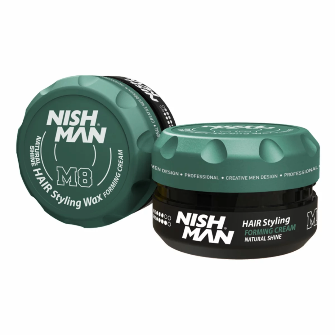 Nish Man M8 Matte Hair Styling Forming Creme Natural Shine 100 ml - 3 Pack