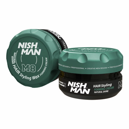 Nish Man M8 Matte Hair Styling Forming Creme Natural Shine 100 ml - 3 Pack