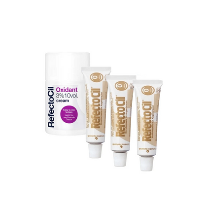 Refectocil Teinture Cils N° 0 - Blond Pack de 3 + Crème Oxi 3%