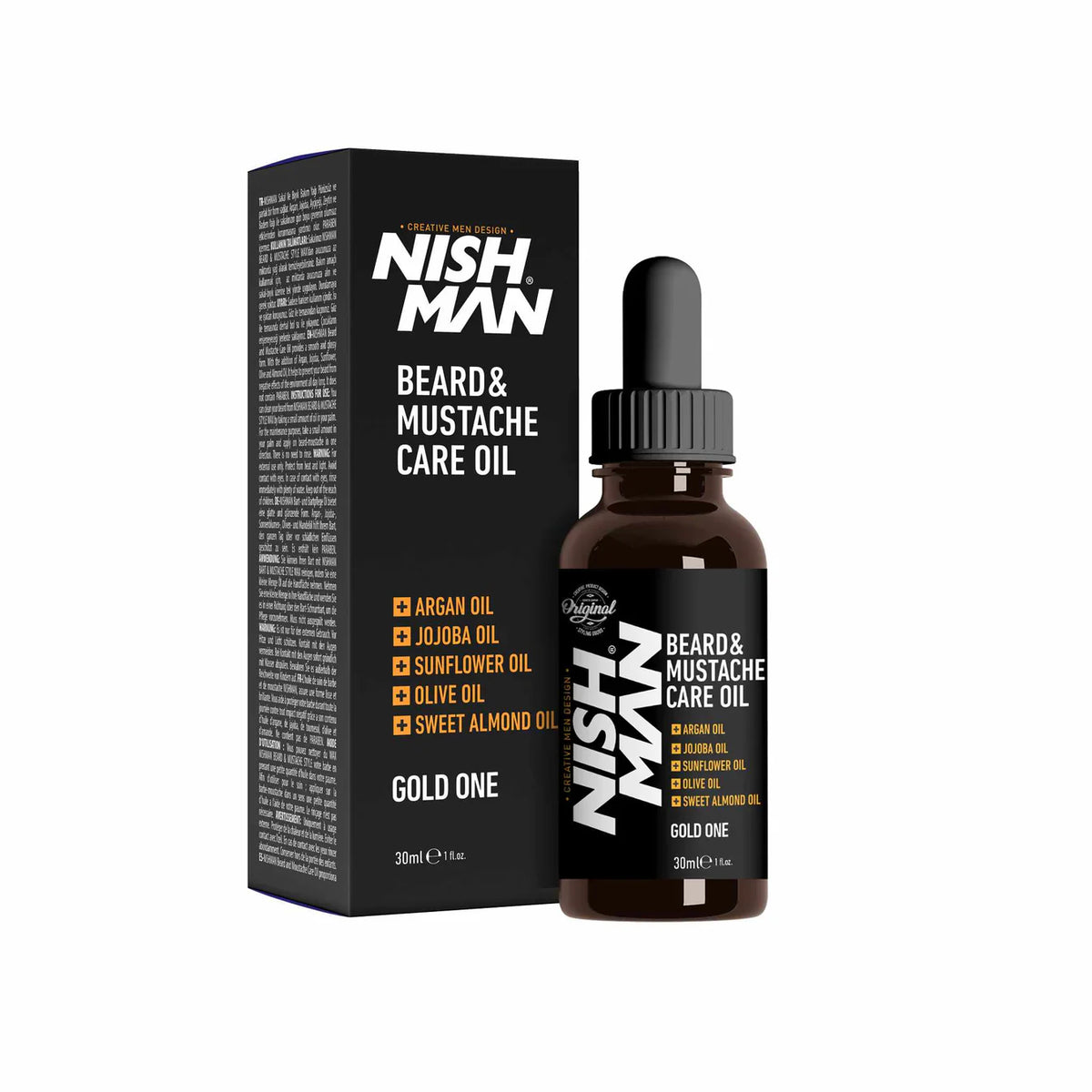 Nish Man Bart- und Schnurrbartöl Gold One 30 ml