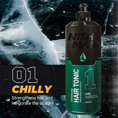 Nish Man Hair Tonic 1 Chilly 400 ml