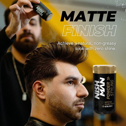 Poudre coiffante Nish Man 20gr P5 Ultra Hold - Lot de 12