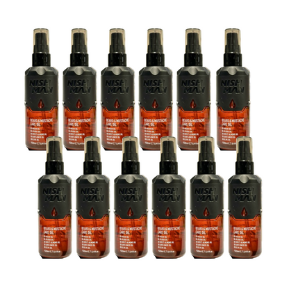 Nish Man Bart- und Schnurrbartpflegeöl 75ml - 12 Stk.