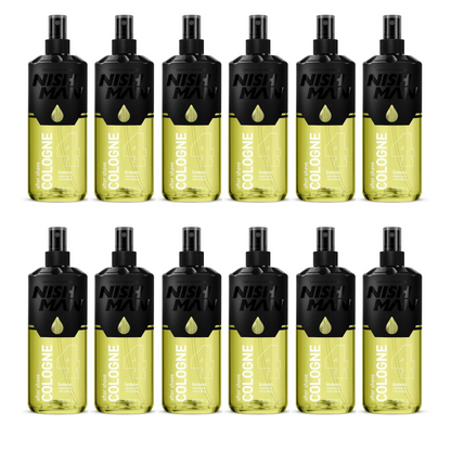 Nish Man Après-rasage Cologne 4 LEMON 400ml - Lot de 12