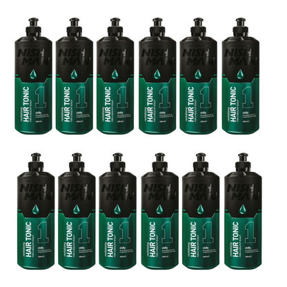 Nish Man Hair Tonic 1 Chilly 400 ml - Lot de 12