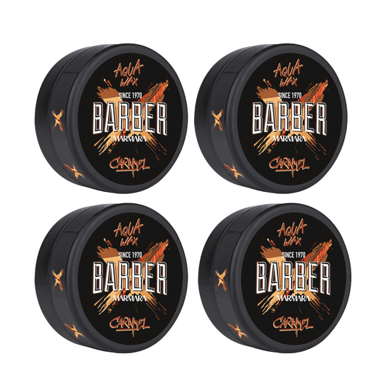 MARMARA BARBER Aqua Wax Caramel 150ml Lot de 4