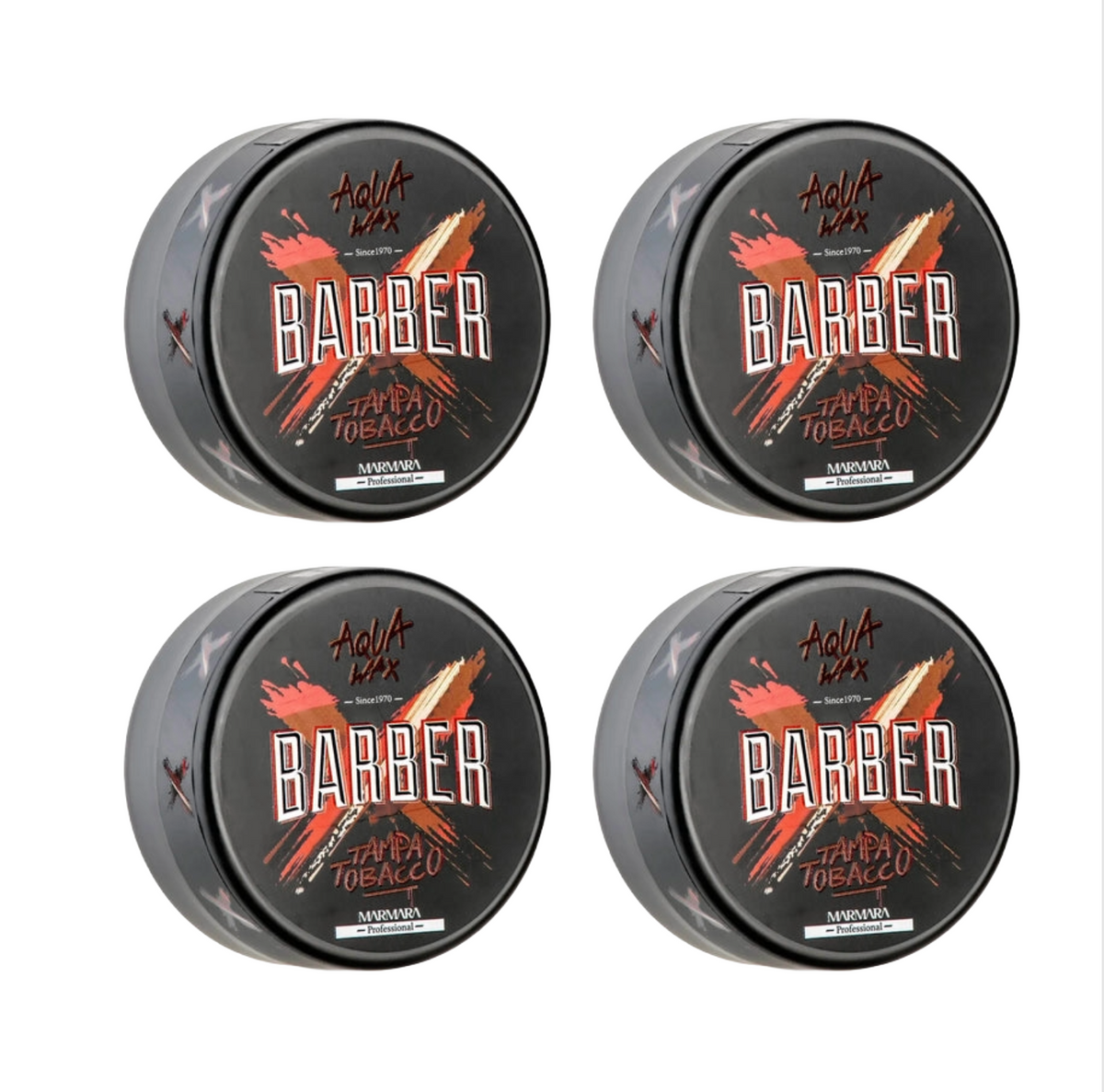 MARMARA BARBER Aqua Wax Tampa Tabac 150ml Pack de 4
