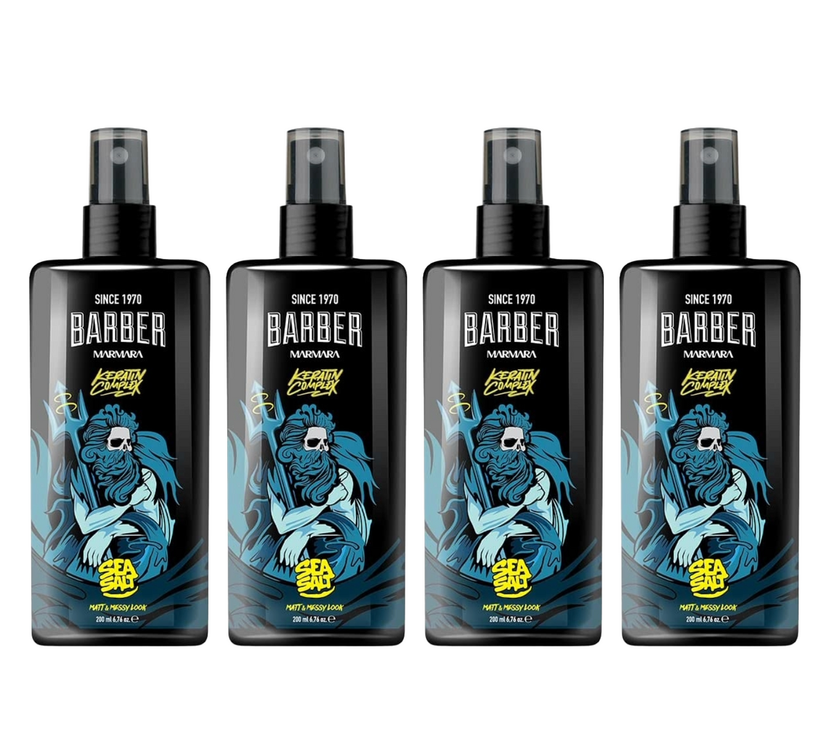 MARMARA BARBER Spray au sel de mer 200ml Lot de 4