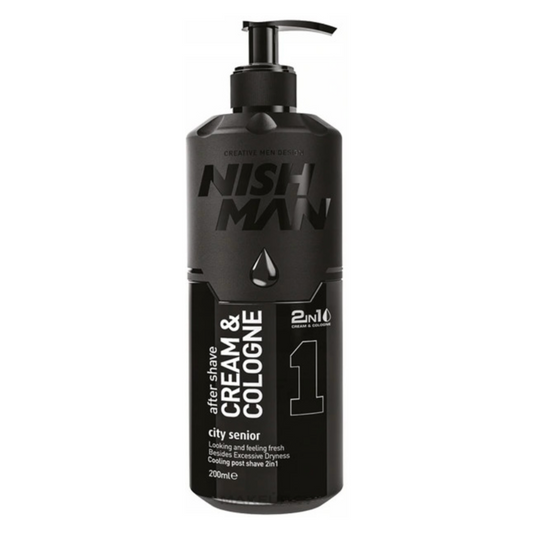 Nish Man Crème Après-Rasage & Cologne City Senior 01 - 400ml