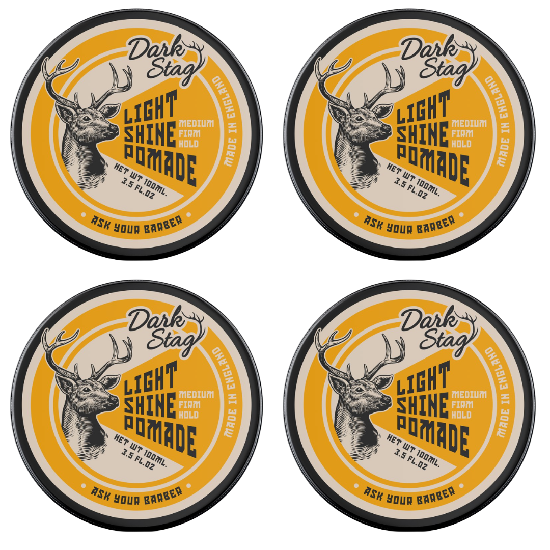 Dark Stag Light Shine Pomade 100ml – 4er-Pack