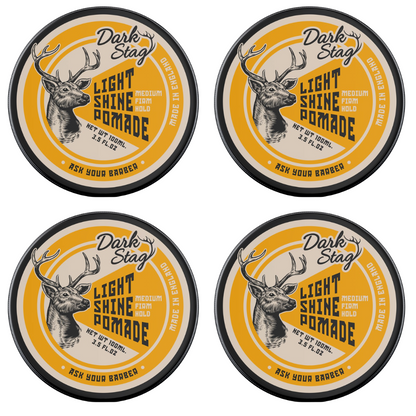 Dark Stag Light Shine Pomade 100ml – 4er-Pack