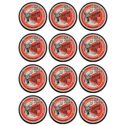 Dark Stag Mattes Haarwachs 100ml - 12er-Pack