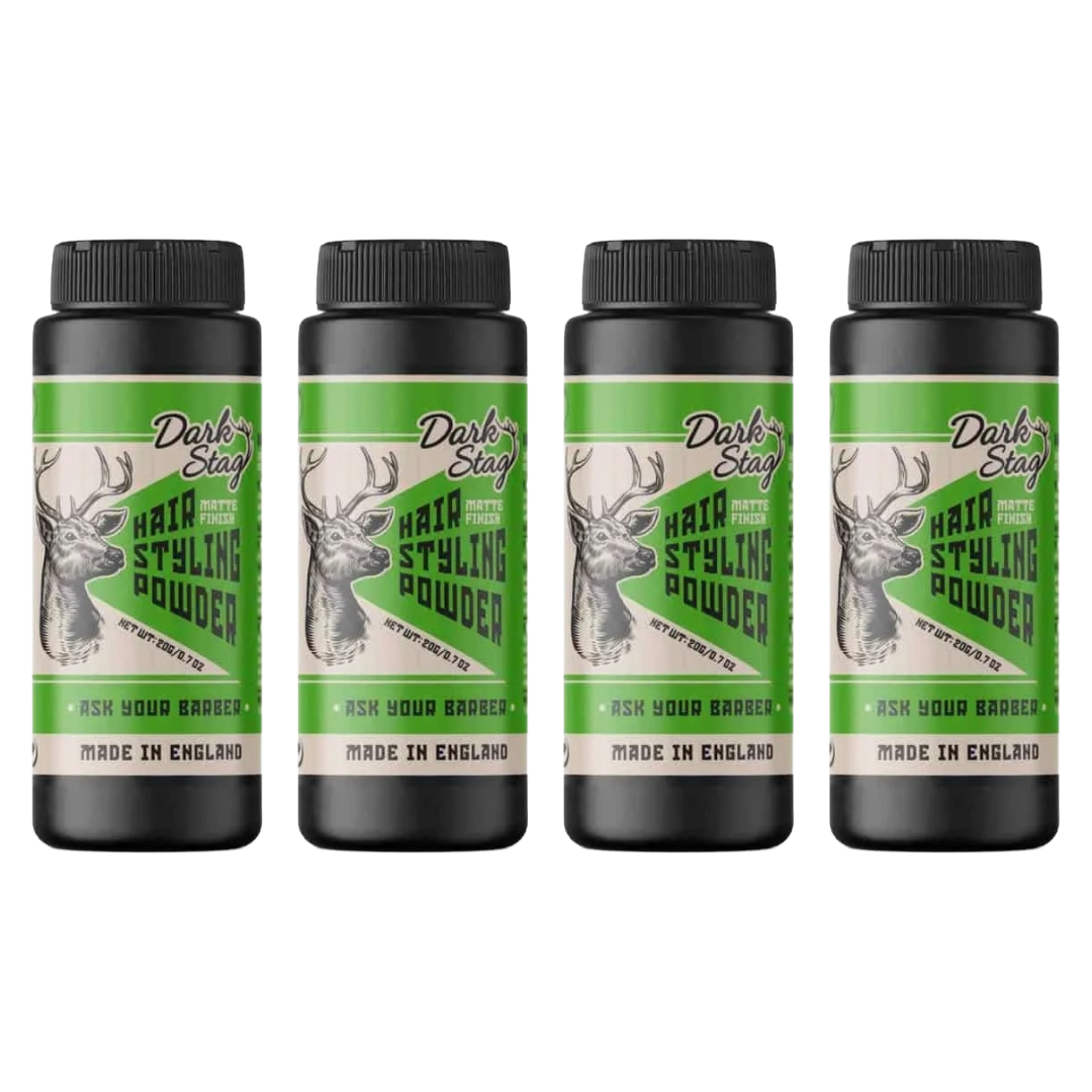 Dark Stag Styling Puder 20g - 4er Pack