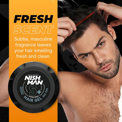 Nish Man Haargel 5+ Meersalz 300ml