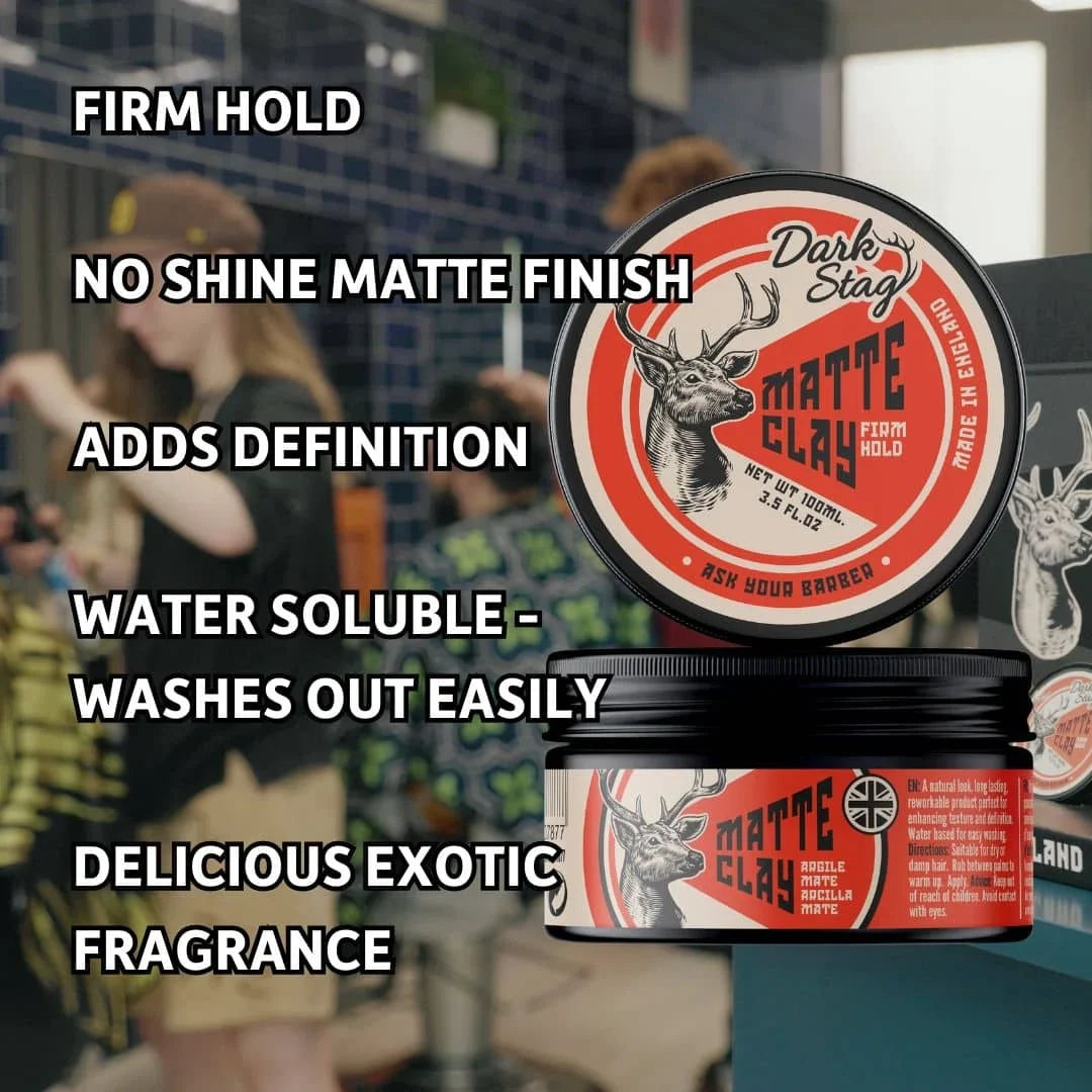 Dark Stag Mattes Haarwachs 100ml - 12er-Pack