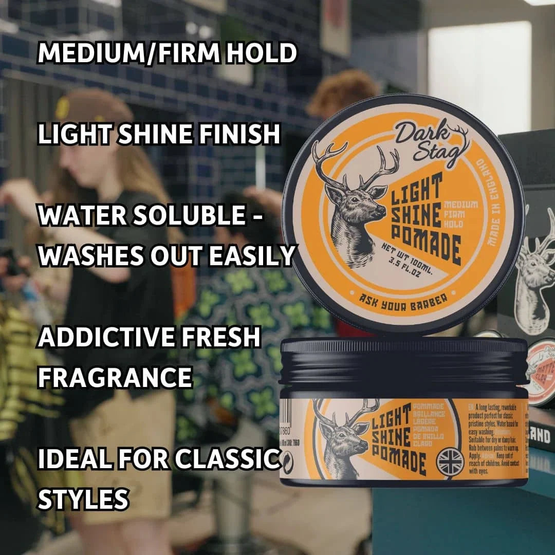 Dark Stag Light Shine Pomade 100ml – 12er Pack