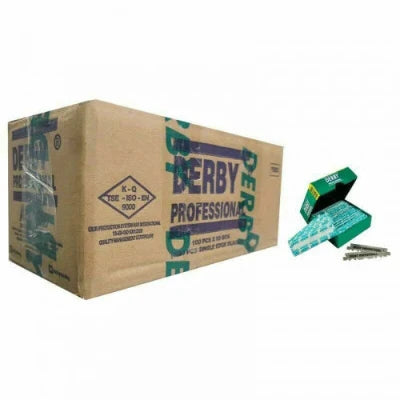 Lames de rasoir Derby Single Half 100 pièces - Boîte de 50 paquets