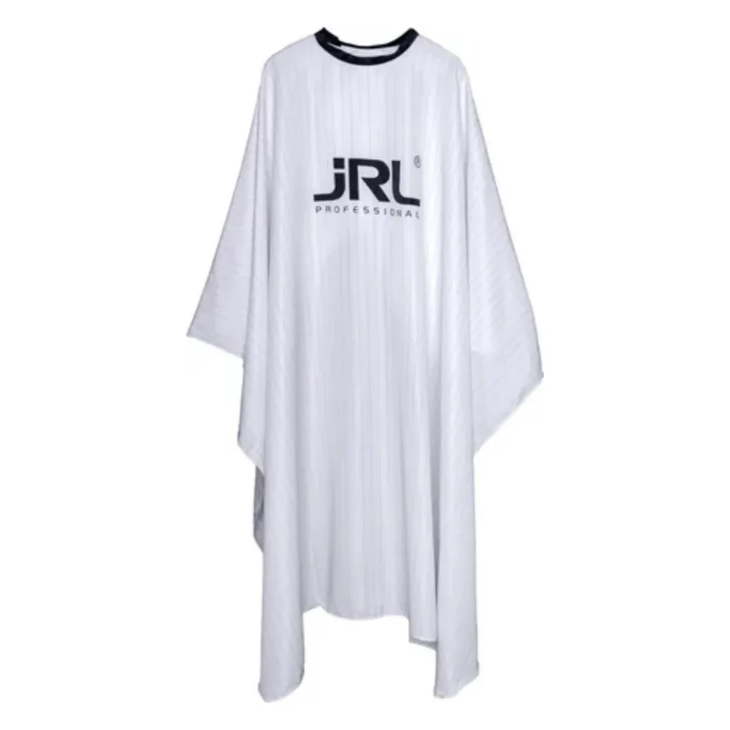 JRL Professional Cape de Coiffure Blanche Rayures Fines