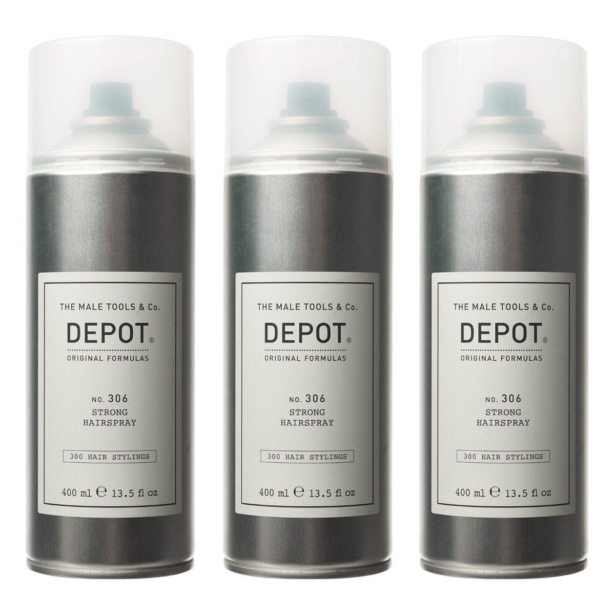 DEPOT No. 306 Strong Hairspray 400ml - 3 STÜCK