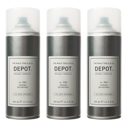 DEPOT No. 306 Strong Hairspray 400ml - 3 STÜCK