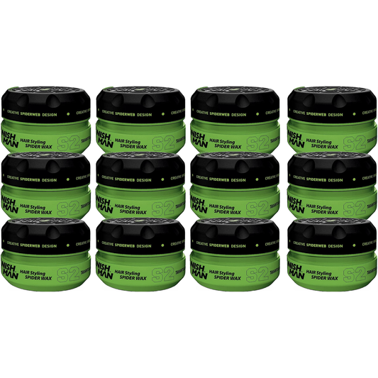 Nish Man S2 Spider Wax 150ml - 12 PIÈCES