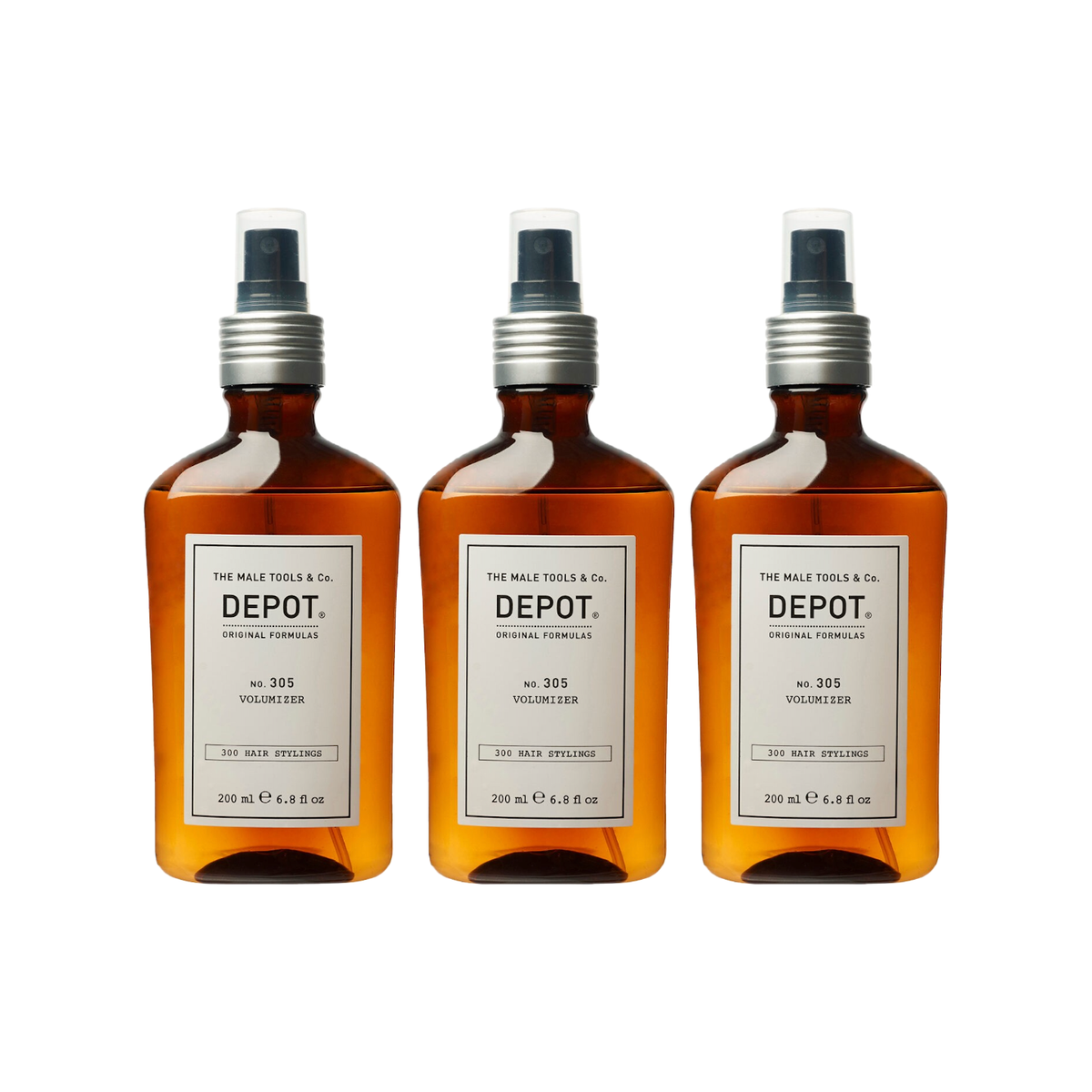 DEPOT No. 305 Volumizer Spray 200ml - Pack de 3