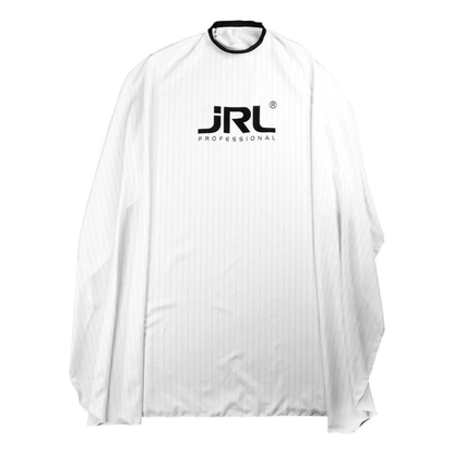 JRL Professional Cape de Coiffure Blanche Rayures Fines