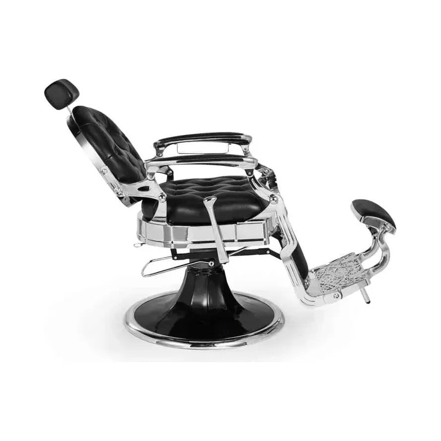Mirplay Barberstuhl Kirk Schwarz / Chrom B