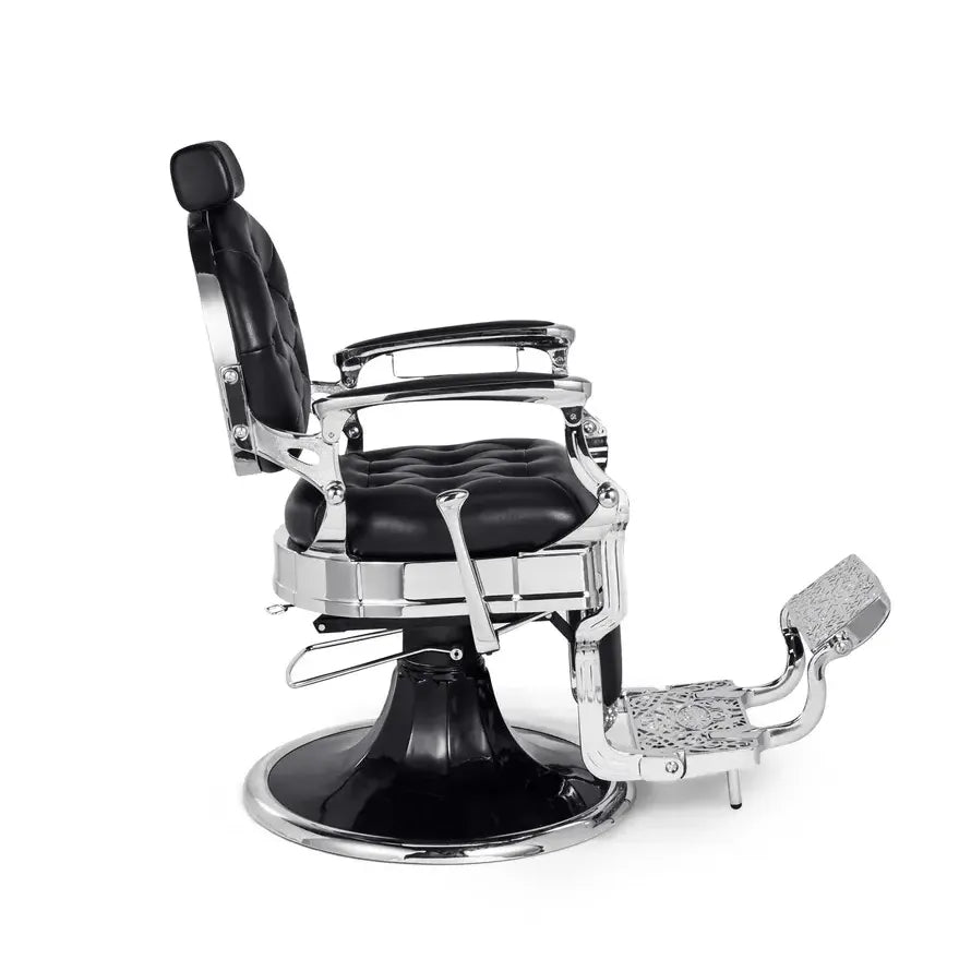 Mirplay Barberstuhl Kirk Schwarz / Chrom B