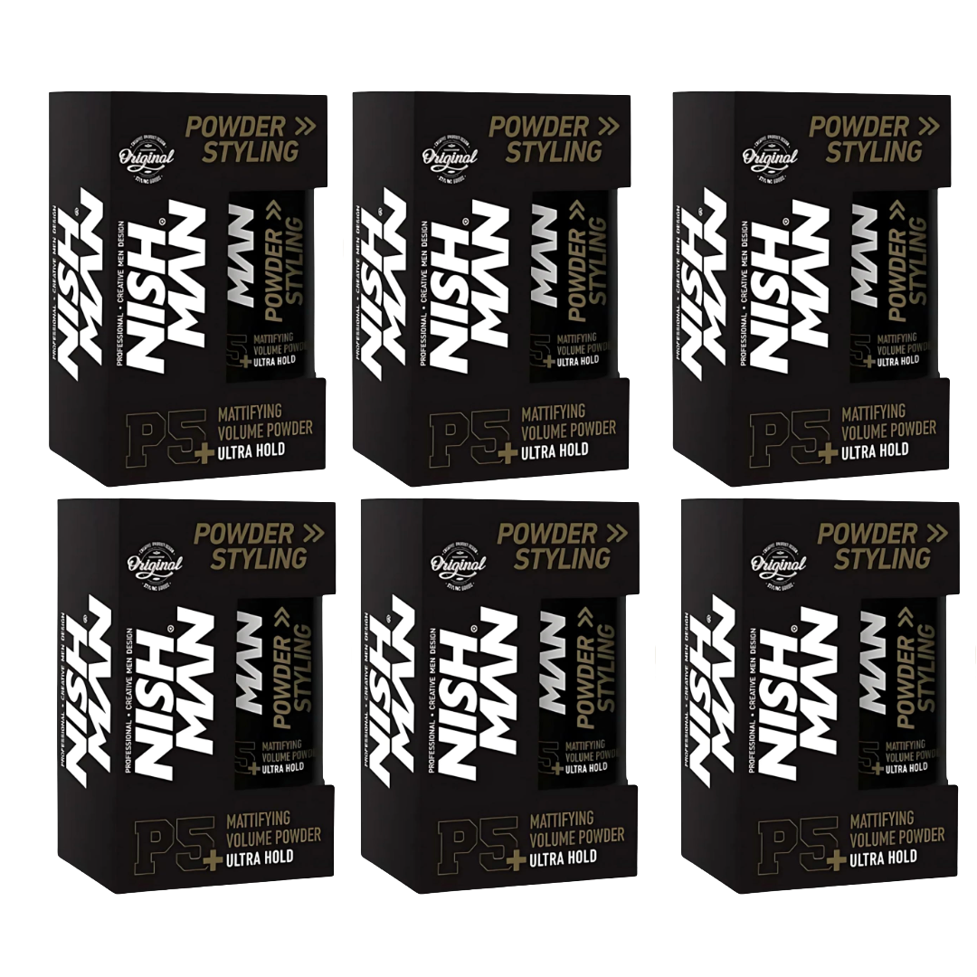 Nish Man Styling Powder 20gr P5 Ultra Hold - 6er-Pack