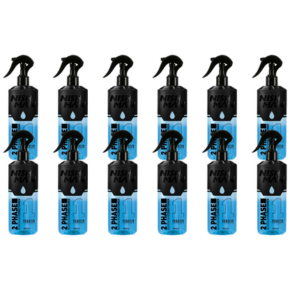 Nish Man 2 Phase Soin Conditionneur Barbe & Cheveux Kératine 400ml - Lot de 12