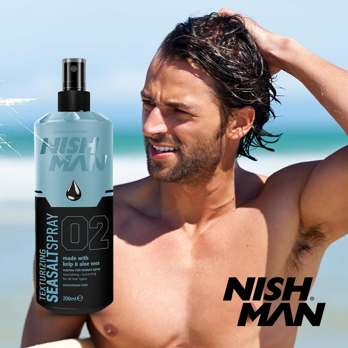 Nish Man Seasalt Spray 200ml 24er-Pack